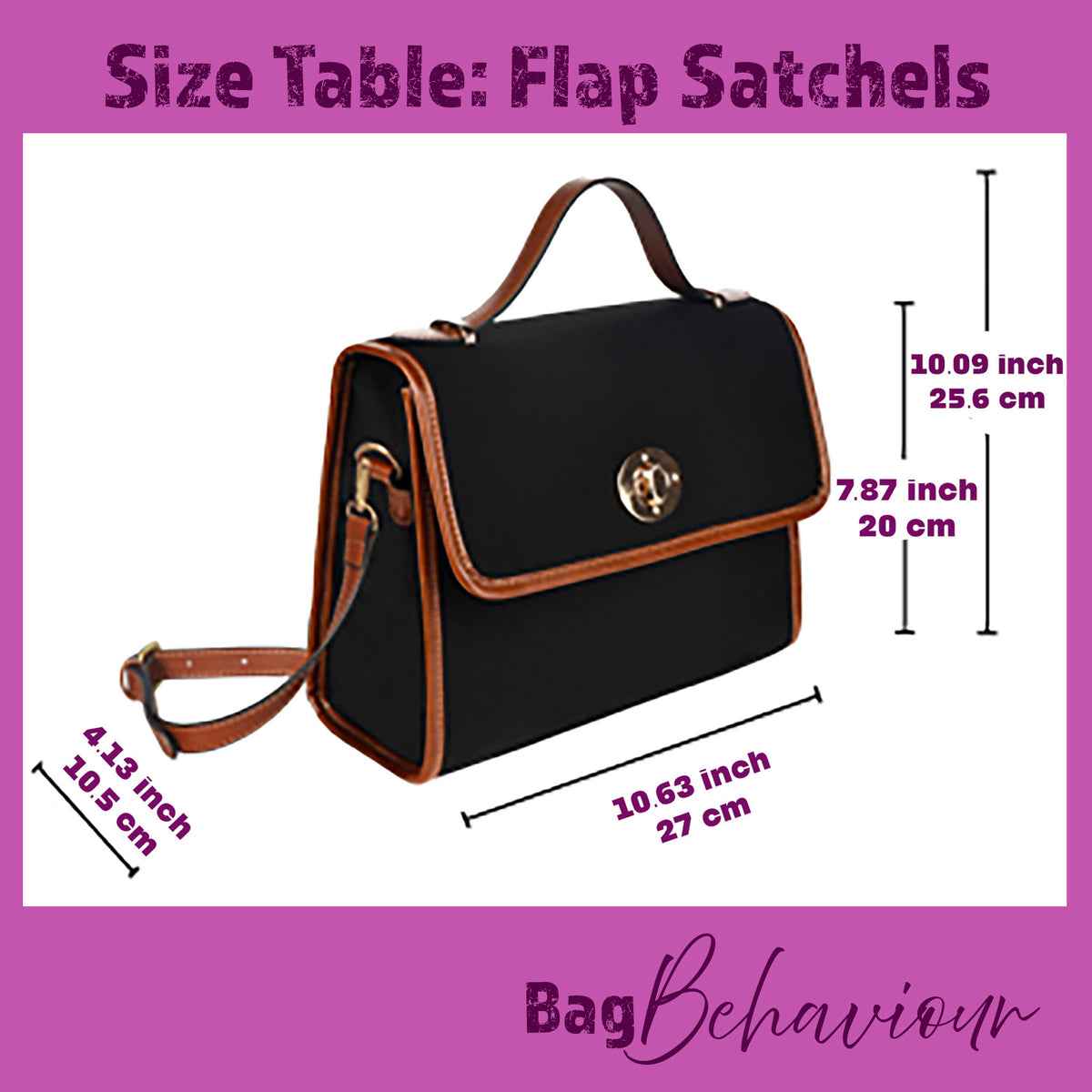 Dark Academia Botanical Canvas Crossbody Bag – Black Red Flap Satchel