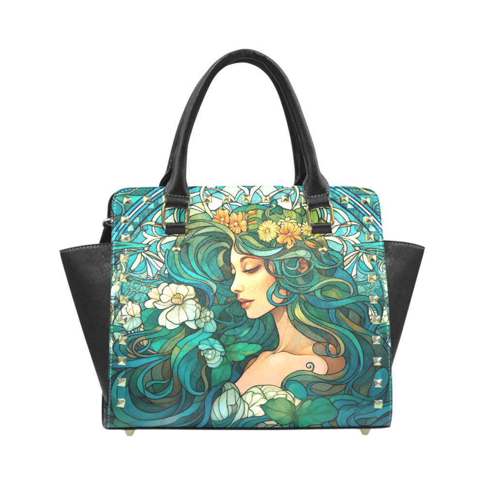 RIVET SHOULDER HANDBAGS