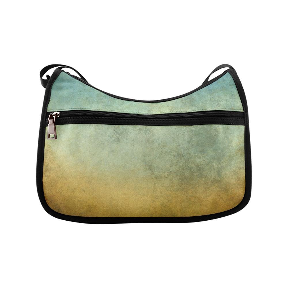 Earthy Tones Ombré Shoulder Bag – Vintage Boho Oxford Fabric Hobo Crossbody Bag