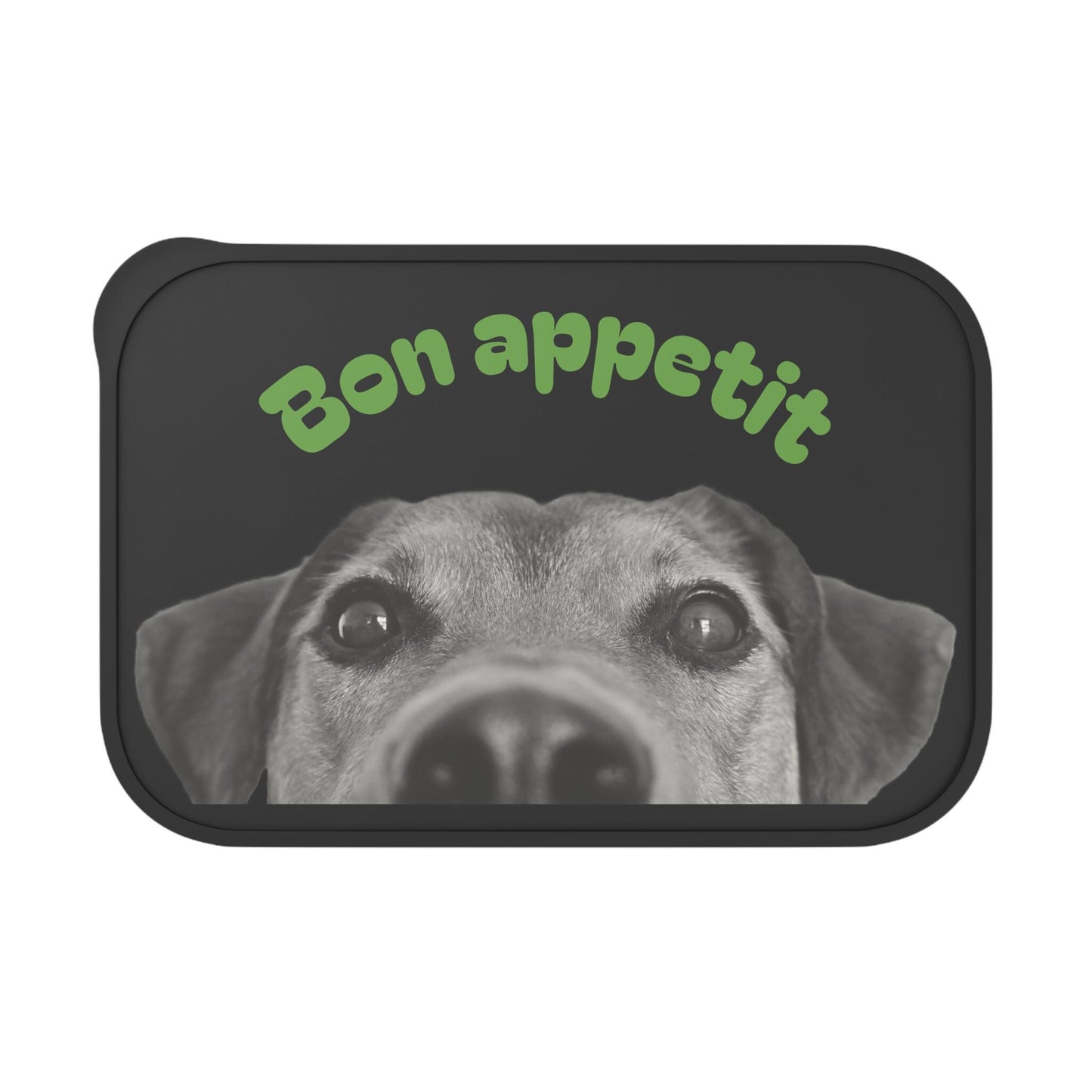 Bioplastic Bento Box: Reusable Eco Lunchware with Utensils - Dog Lover Gift