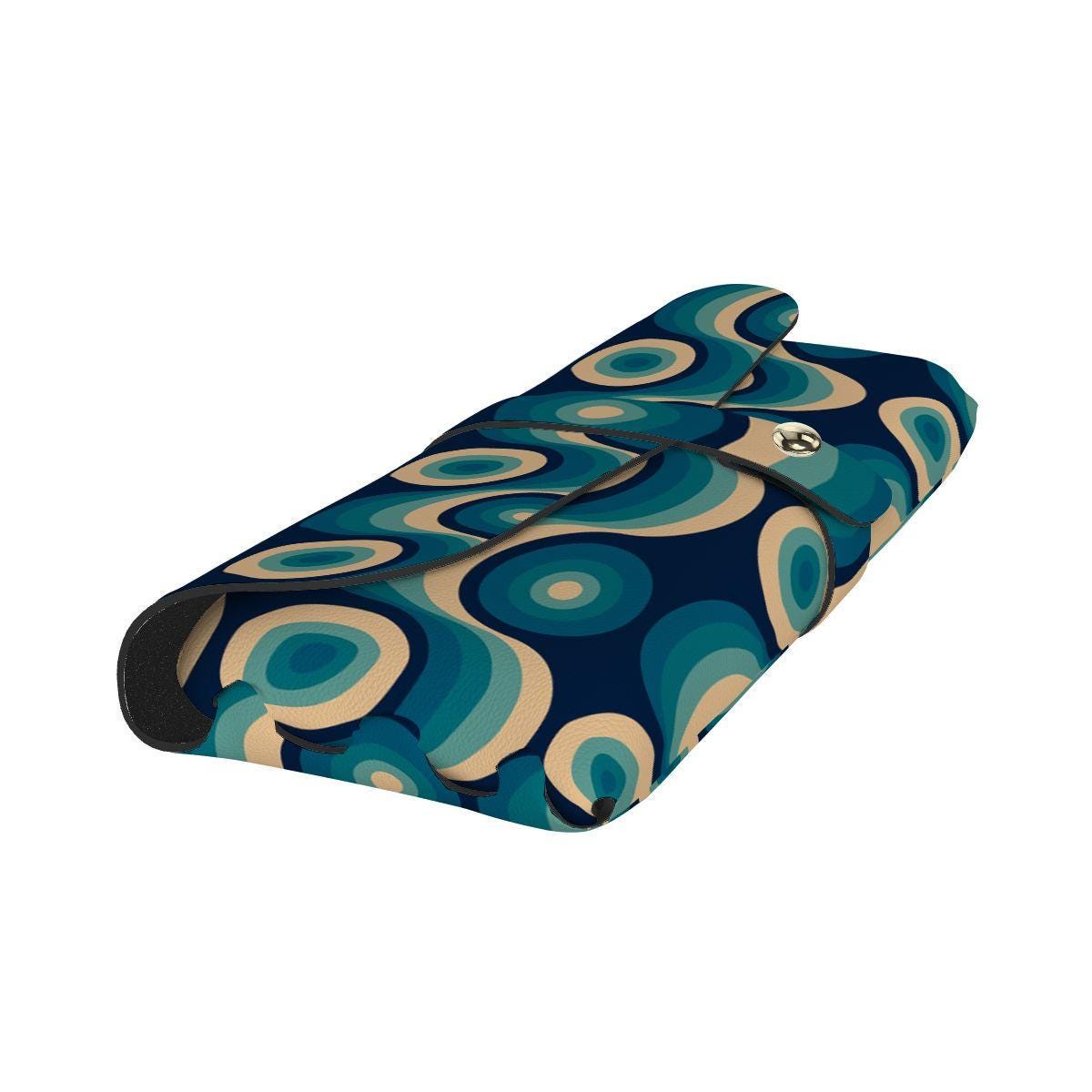 Retro 70s Eyeglass Soft Case – Faux Leather Sunglasses Holder Pouch