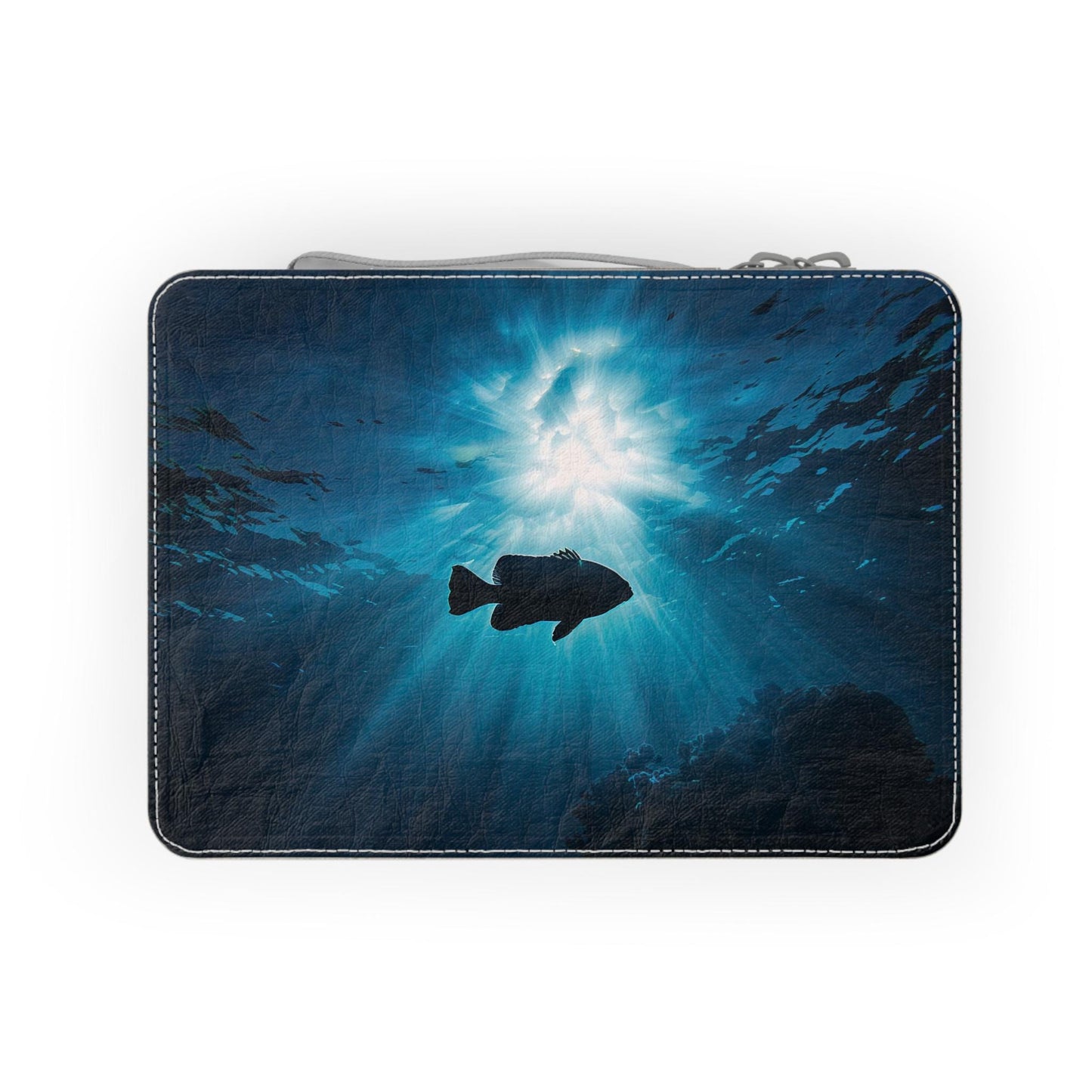 Underwater Eco Paper Lunch Box: Sea Fish Deep Blue Reusable Food Storage