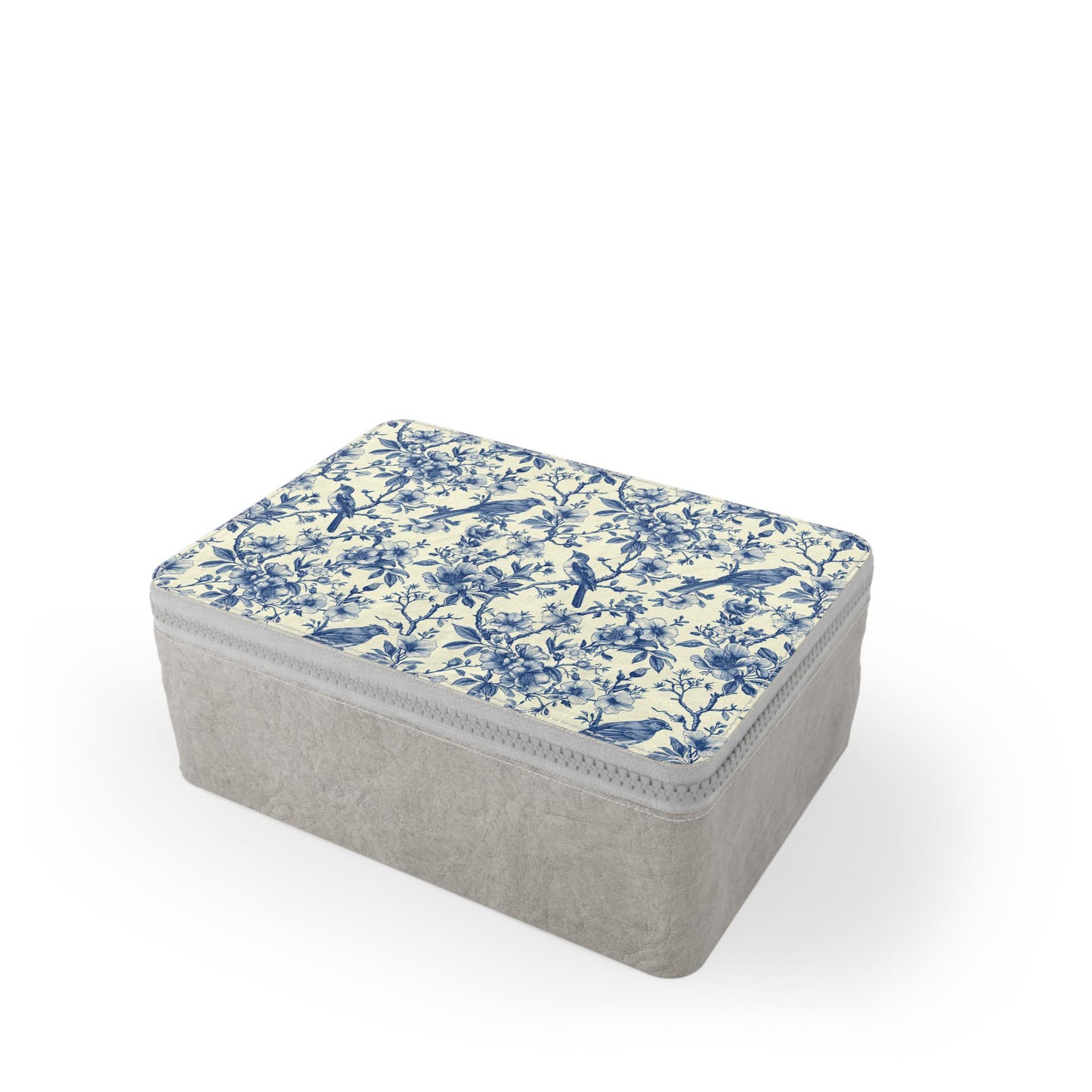 Reusable Toile de Jouy Paper Lunch Box: Eco-Friendly Food Storage