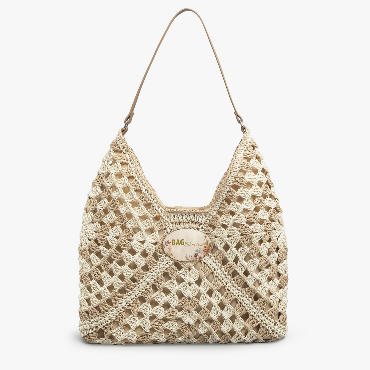 Gehäkelte Korbtasche – Leichte böhmische Sommerhandtasche