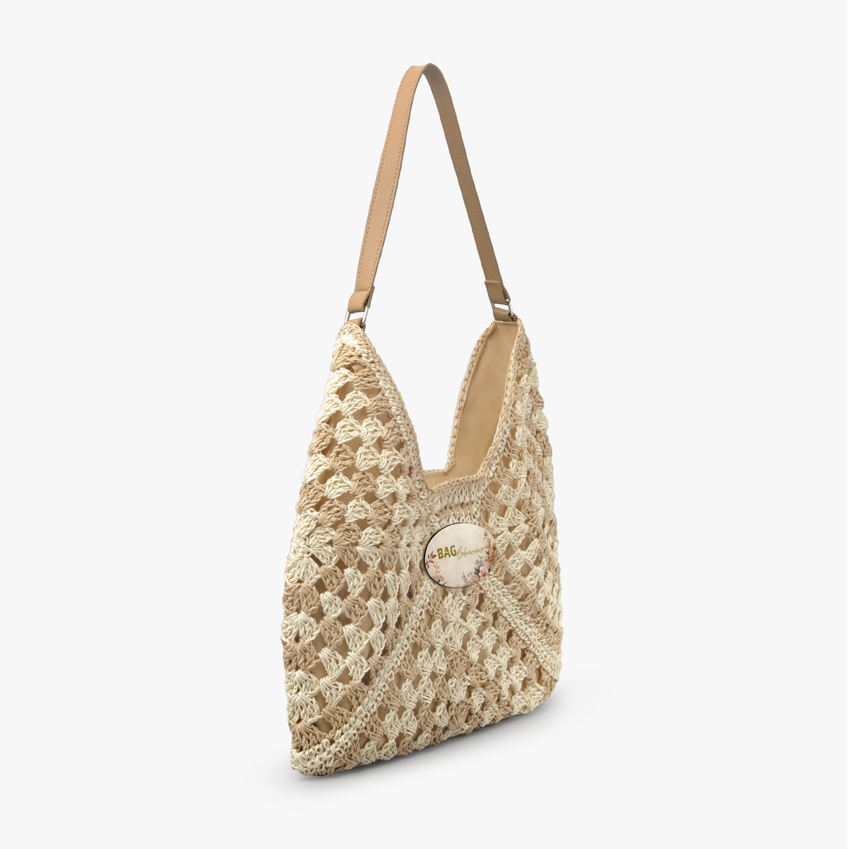 Gehäkelte Korbtasche – Leichte böhmische Sommerhandtasche