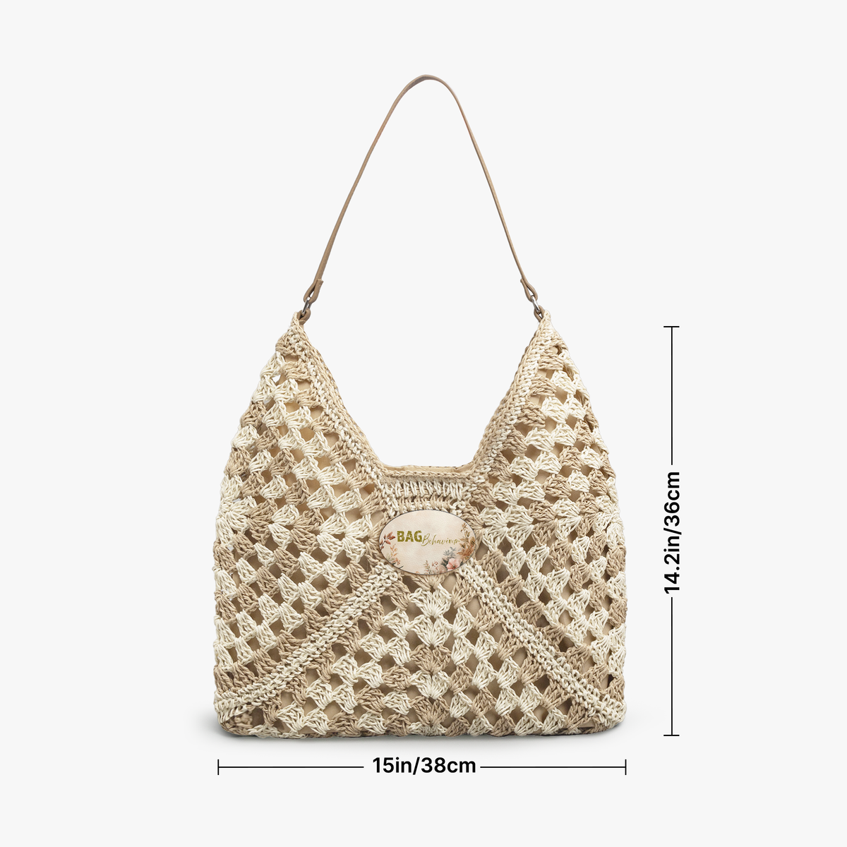 Gehäkelte Korbtasche – Leichte böhmische Sommerhandtasche