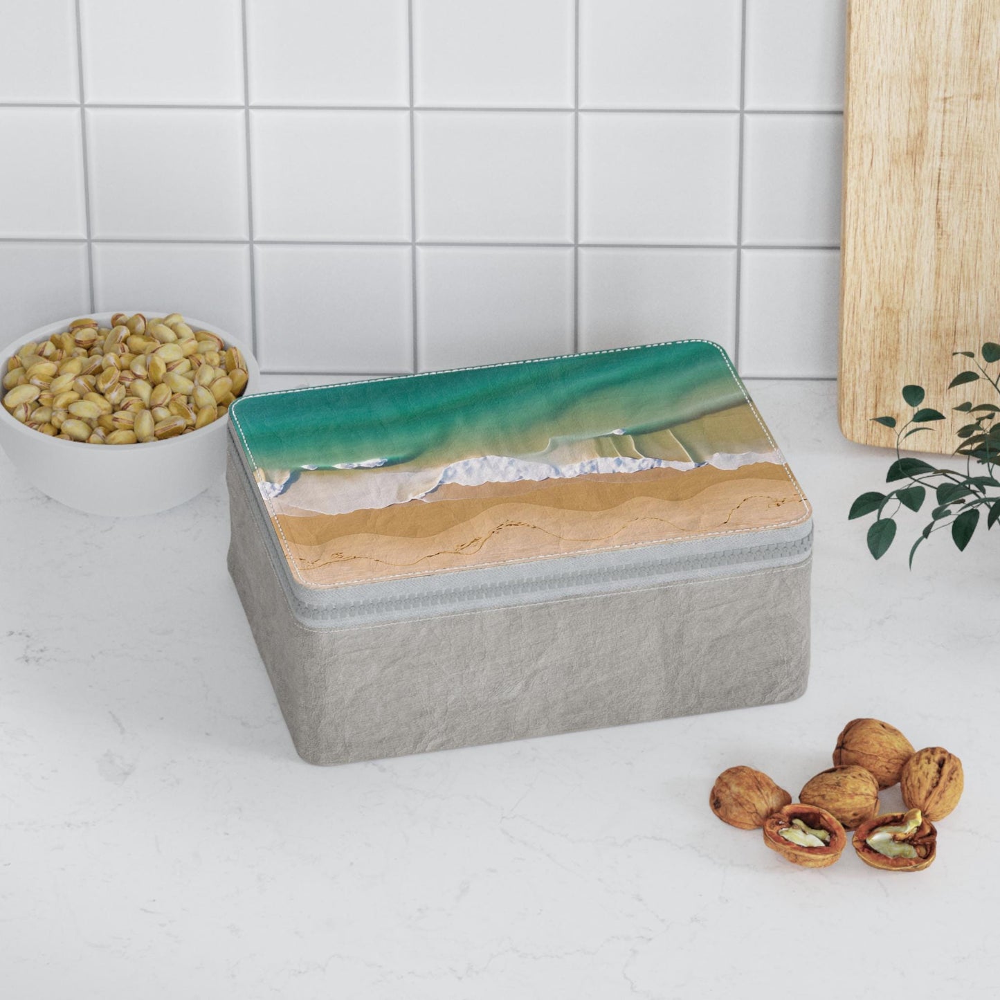 Eco-Friendly Paper Lunch Bag: Reusable Food Storage with Zipper