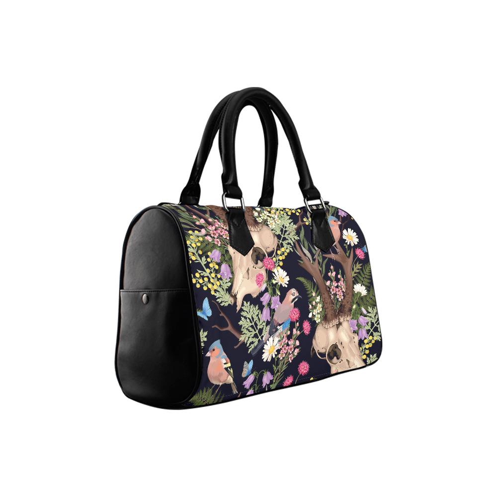 Dark Academia Antler Barrel Handbag – Grunge Gothic Whimsy Bag