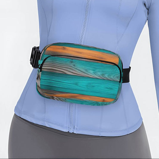Faux-Wood Style Fanny Pack – Travel & Everyday Belt Bag