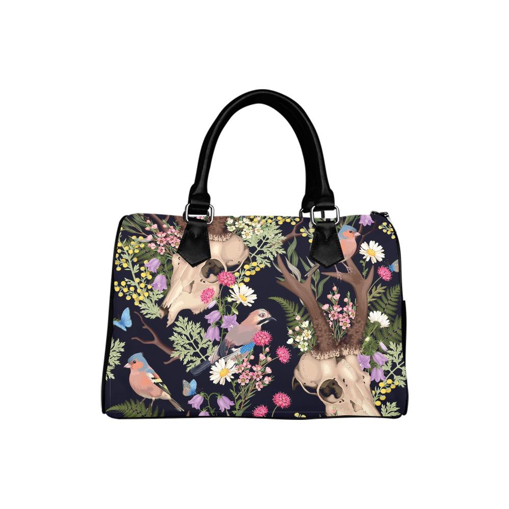 Dark Academia Antler Barrel Handbag – Grunge Gothic Whimsy Bag