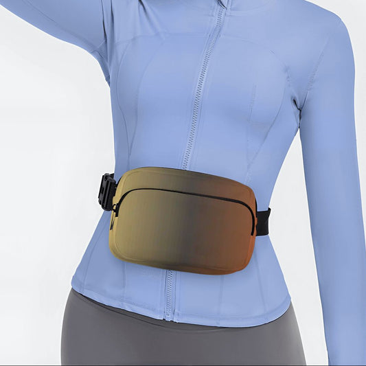 Ombre Earthy Tones Belt Bag – Adjustable Waist & Crossbody Bag