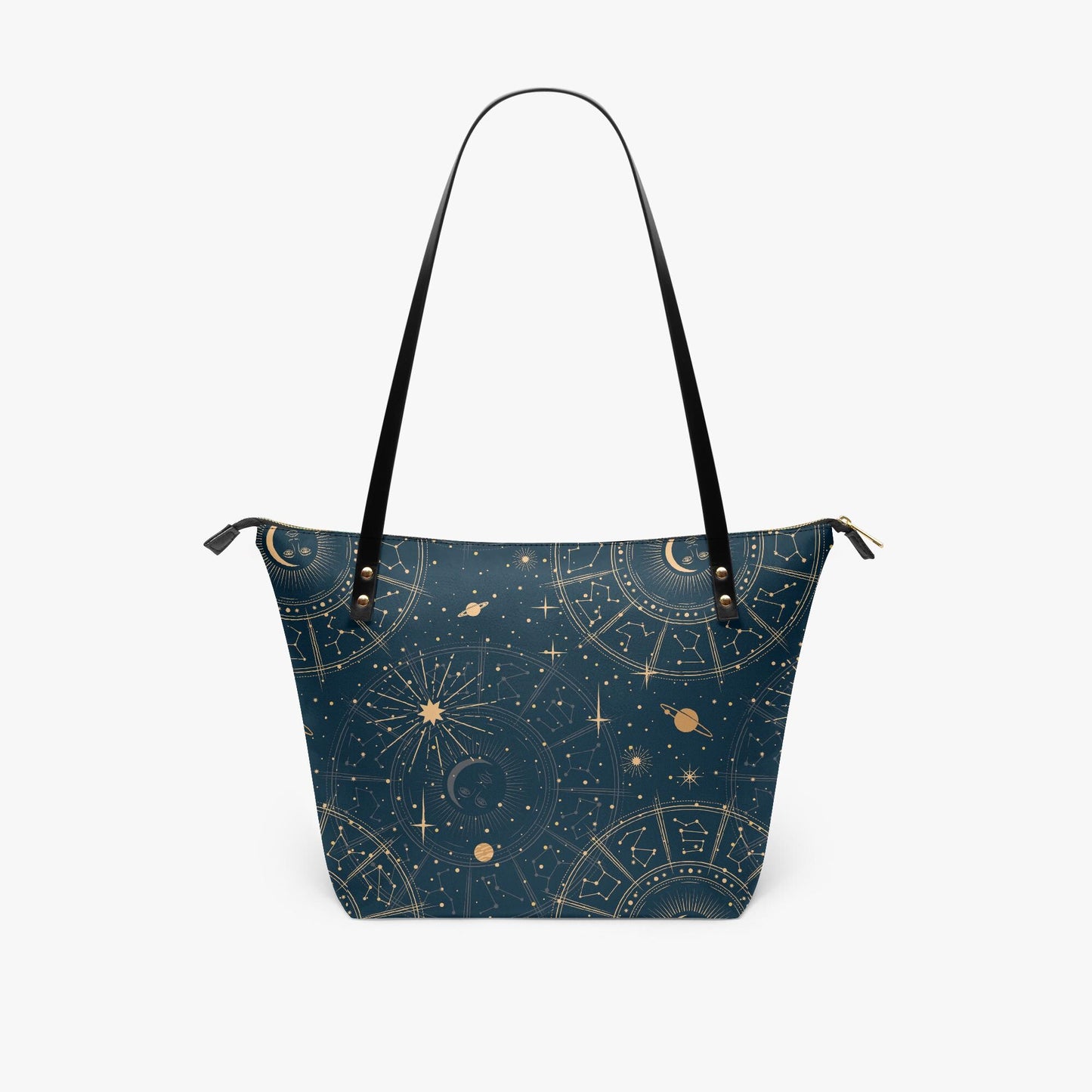 Astrology Moon Planets Roomy Tote Bag Shopper - Large Witchy Shoulder Handbag