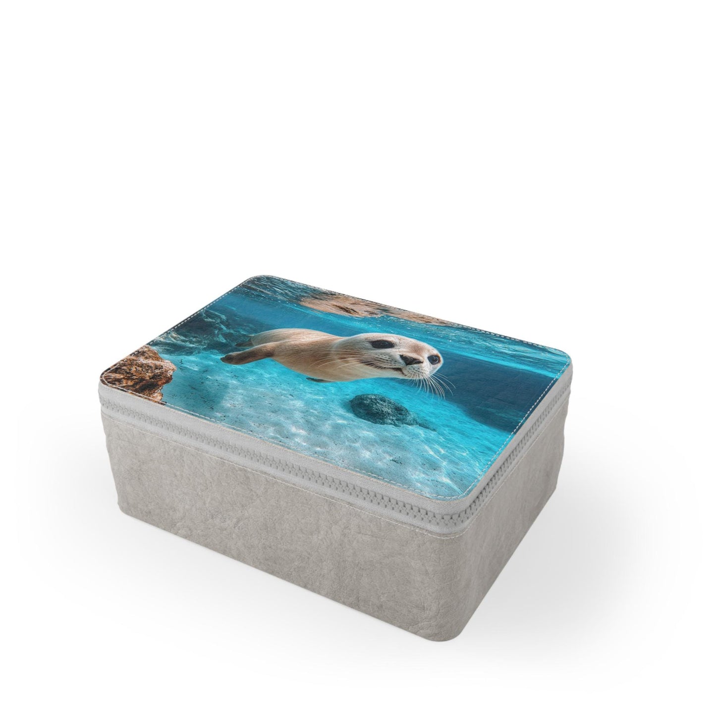Eco-Friendly Baby Seal Paper Lunch Bag: Reusable Vegan Food Storage