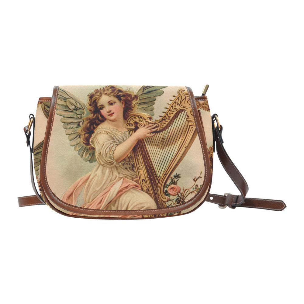 Baroque Angel Vintage Saddle Bag - Vintage Style Crossbody Handbag