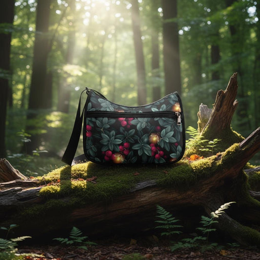 Dark Academia Forest Fireflies Shoulder Bag – Gothic Oxford Fabric Hobo Bag