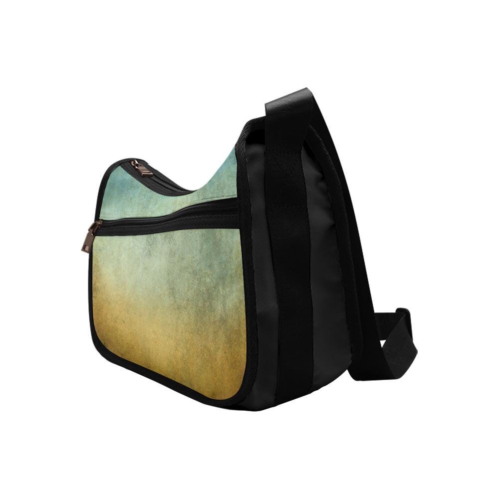 Earthy Tones Ombré Shoulder Bag – Vintage Boho Oxford Fabric Hobo Crossbody Bag
