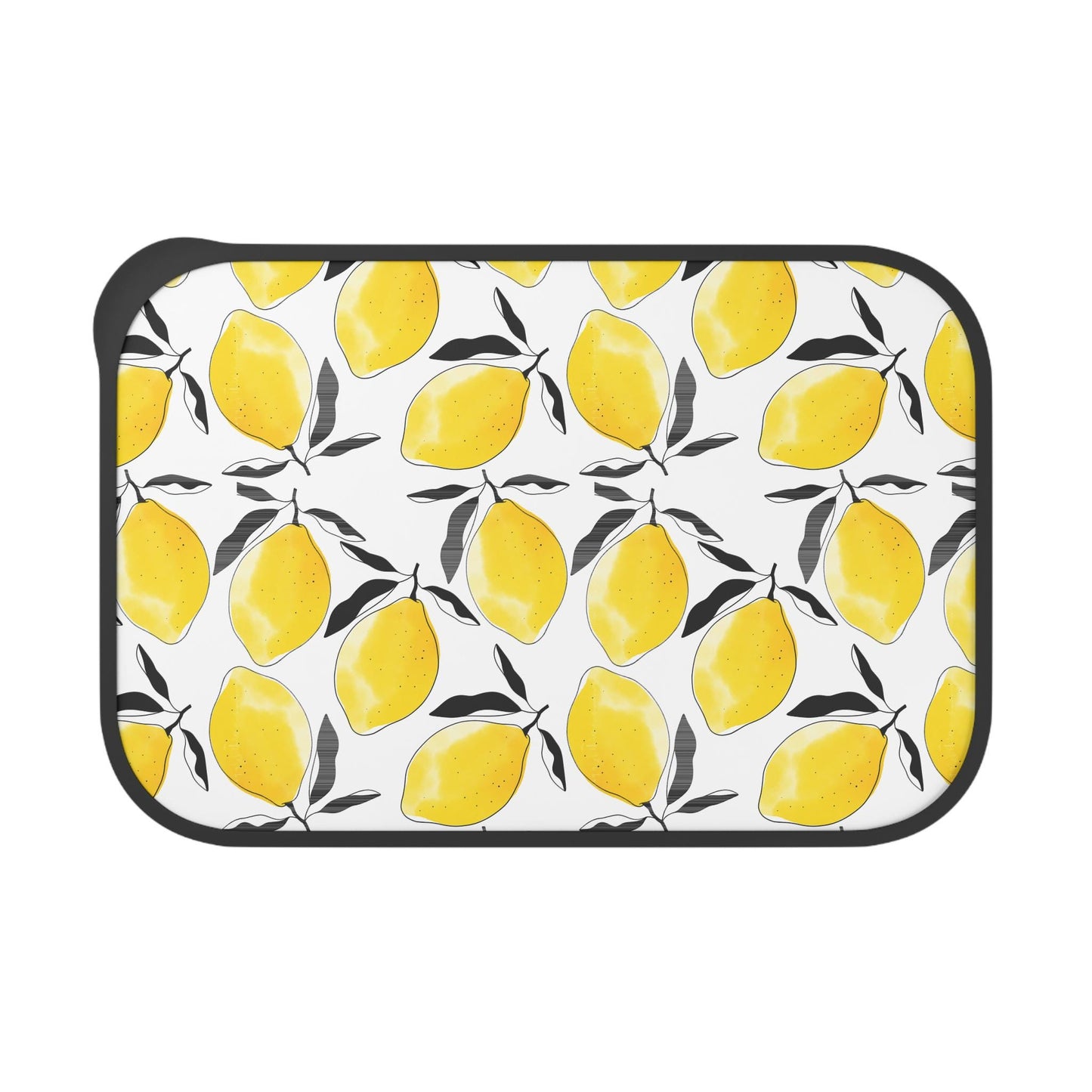 Retro Lemons Vegan Bento Box: 60s Style Bioplastic Lunch Container