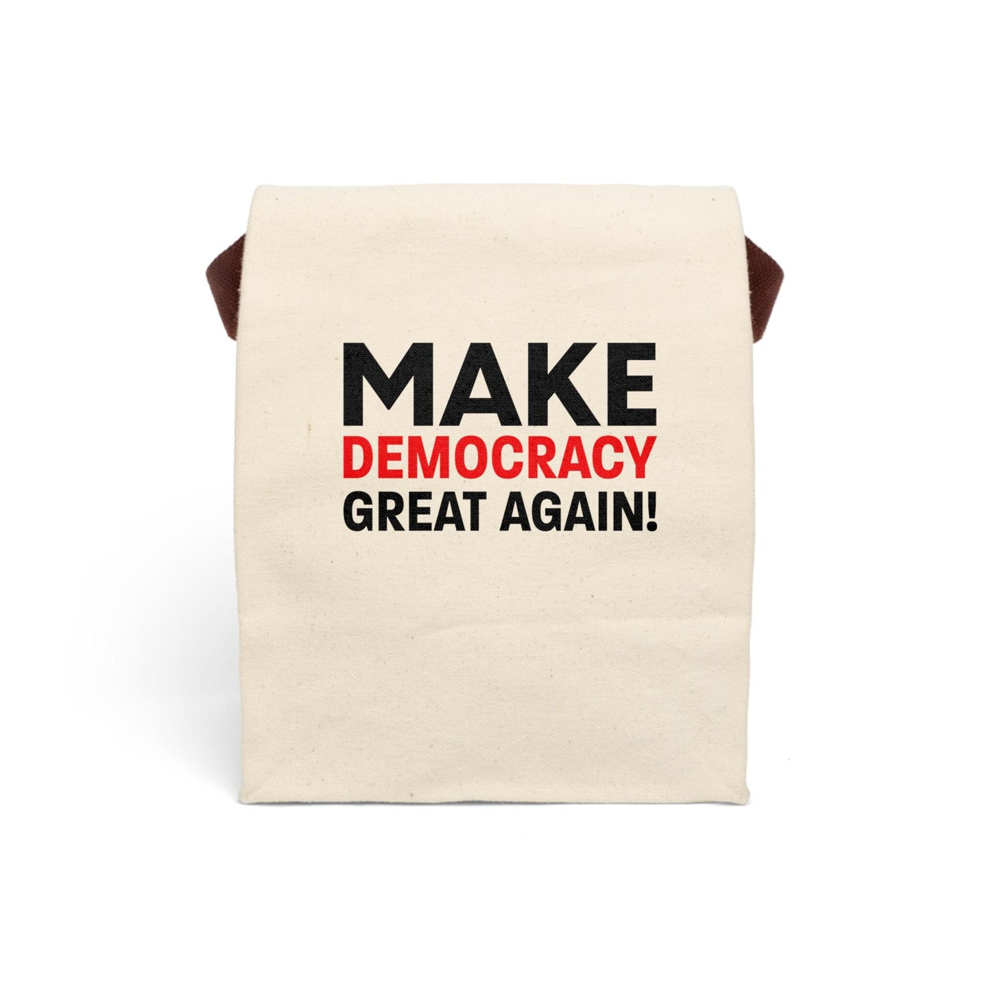Sarcastic Political Cotton Lunch Bag with Handle – Eco Lunch Tote Activists Gift