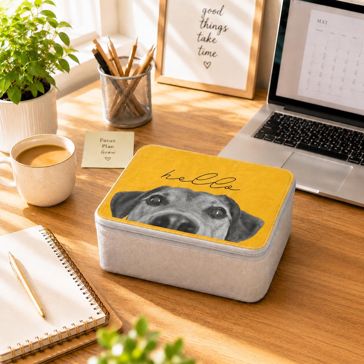 Reusable Paper Lunch Box: Eco-Friendly Food Storage Funny Dogface