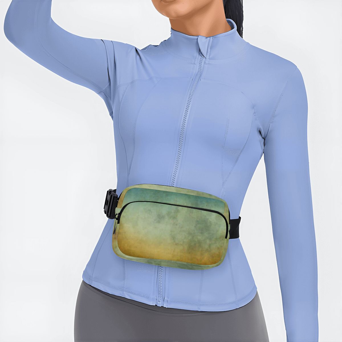 Grunge Ombre Fanny Pack – Adjustable Waist & Crossbody Bag