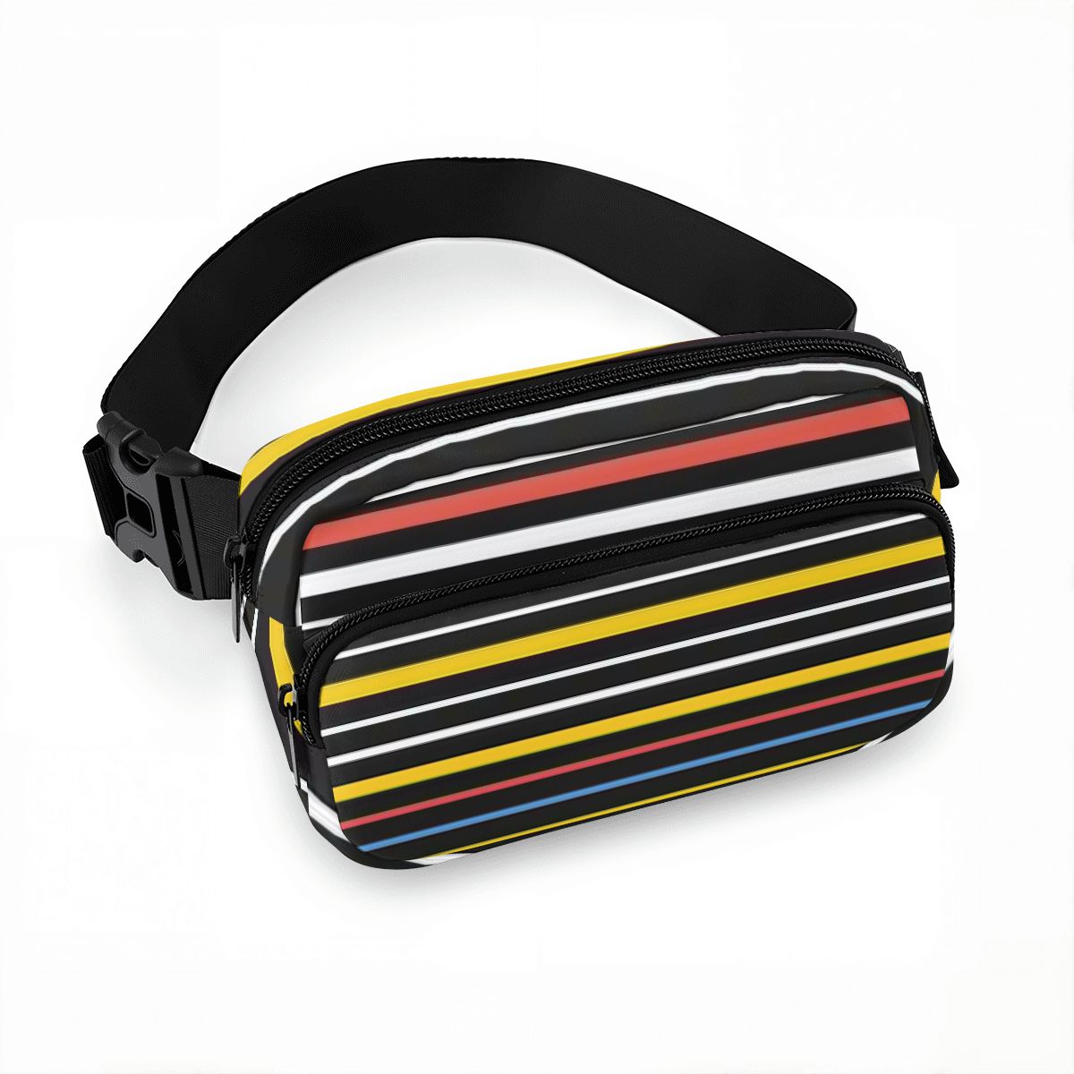 Retro 70s Stripes Waist Bag – Adjustable Crossbody Fanny Pack