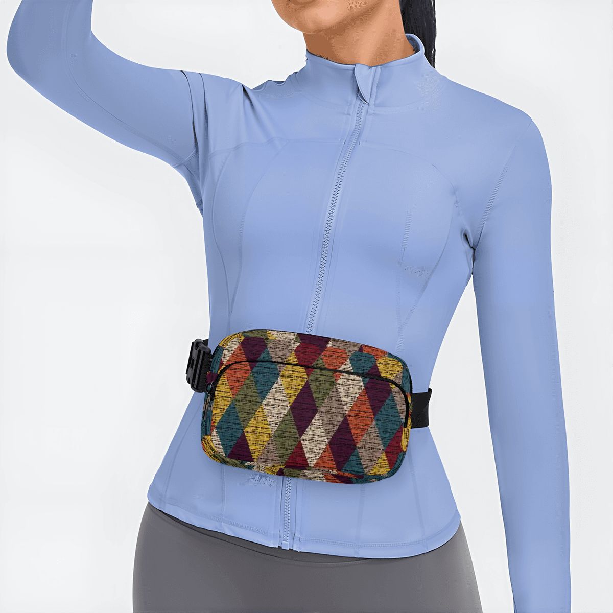 60s Retro Diamond Print Fanny Pack – Everyday Waist & Crossbody Bag