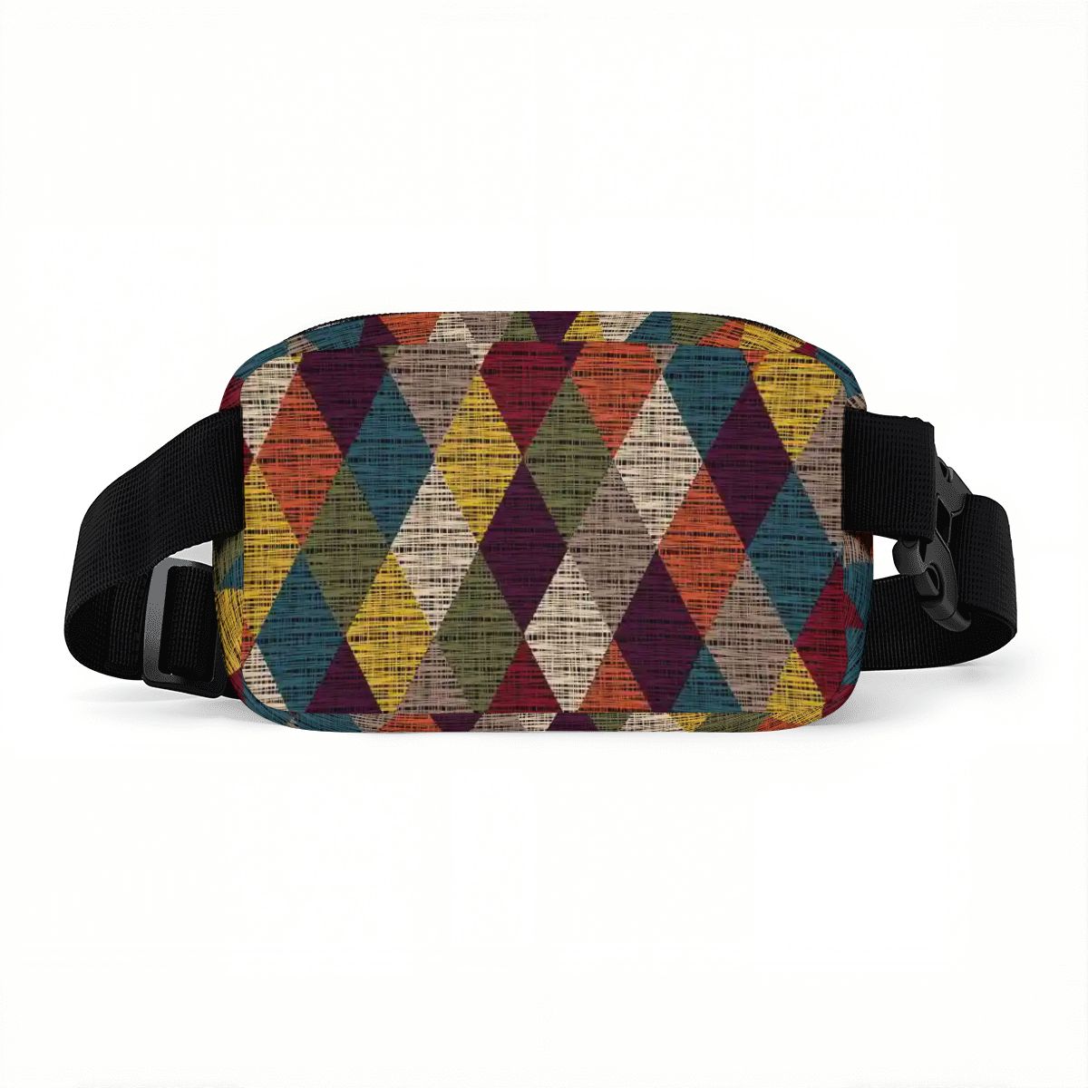60s Retro Diamond Print Fanny Pack – Everyday Waist & Crossbody Bag