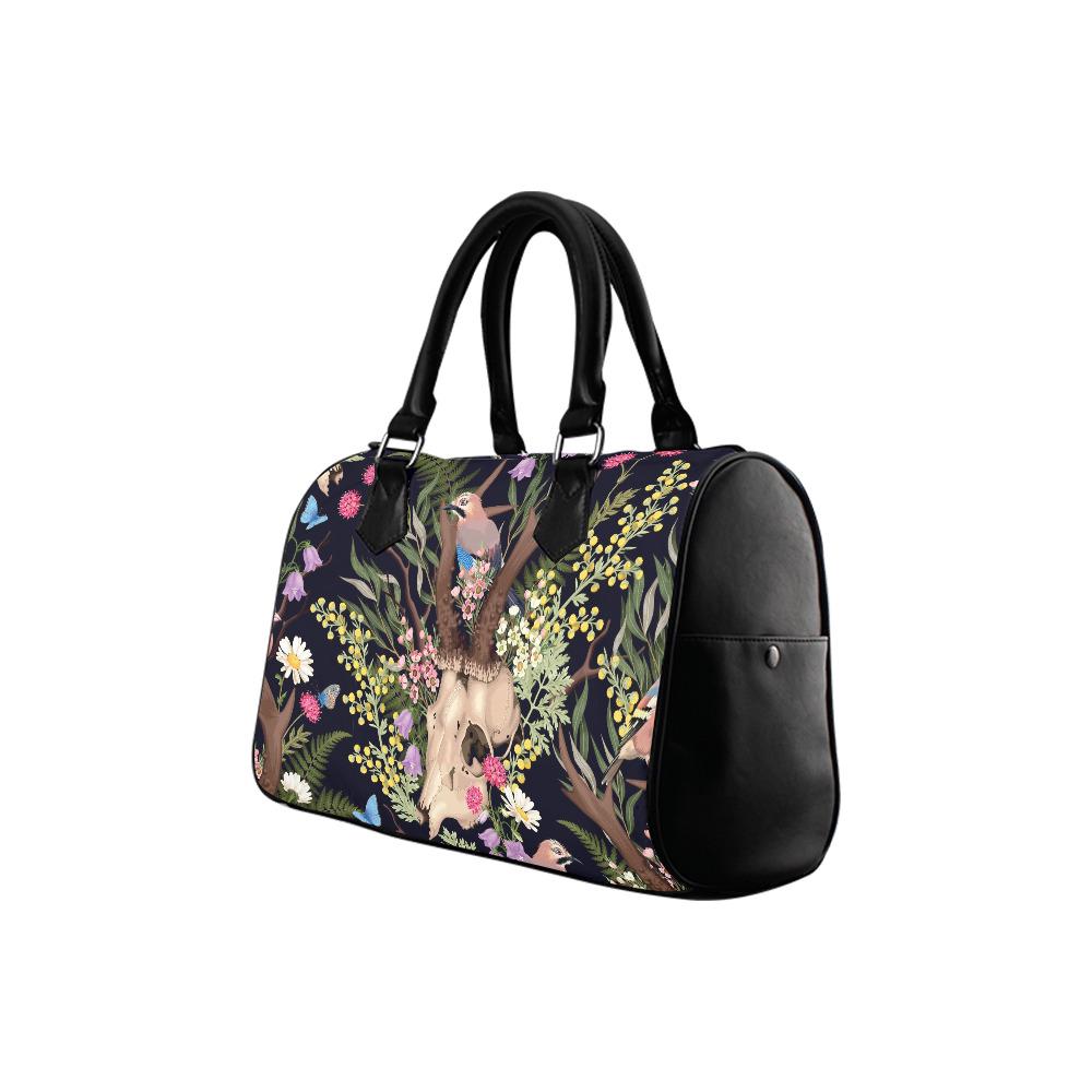 Dark Academia Antler Barrel Handbag – Grunge Gothic Whimsy Bag