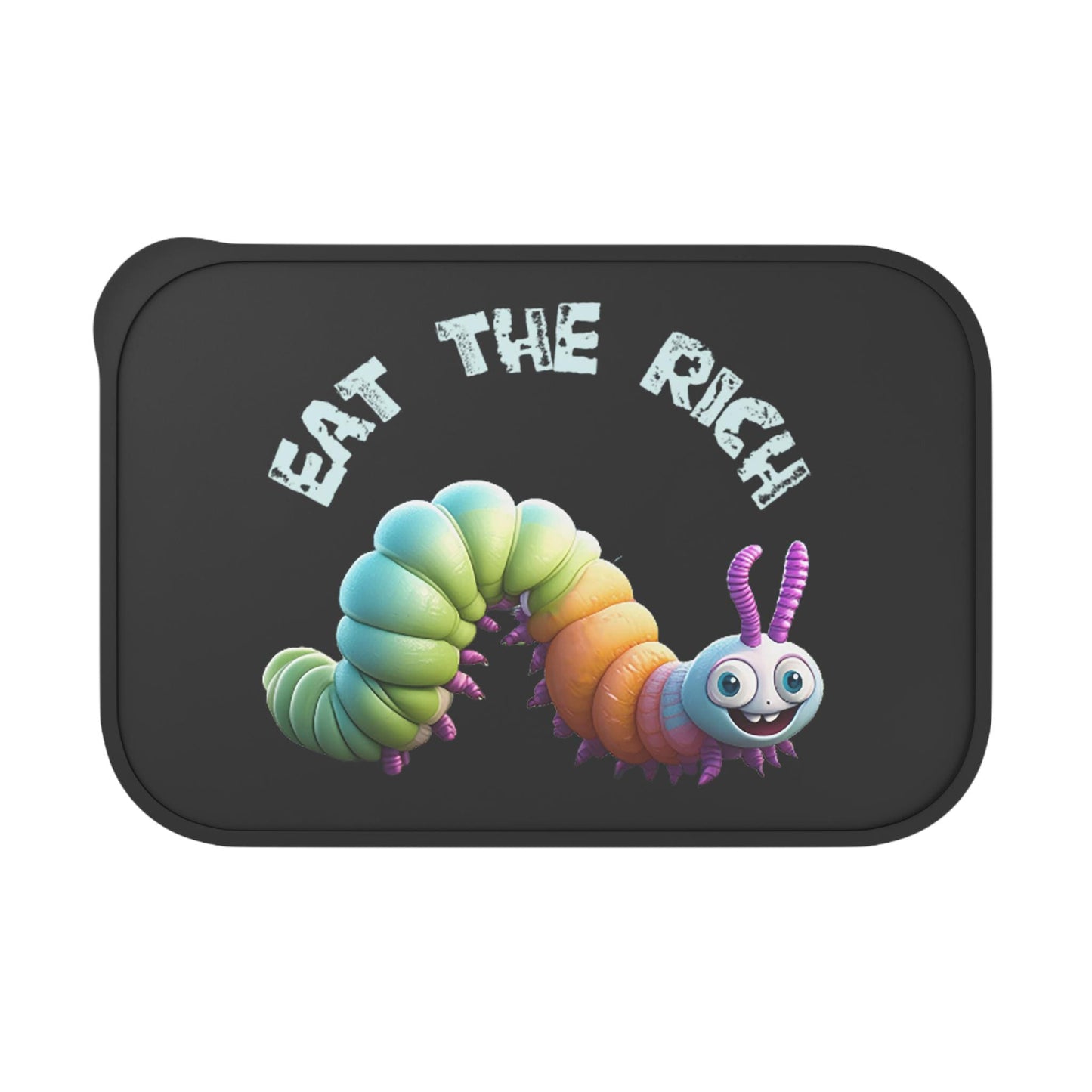 Eco Bioplastic Bento Box with Cutlery: Eat The Rich Sustainable Vegan Lunchware