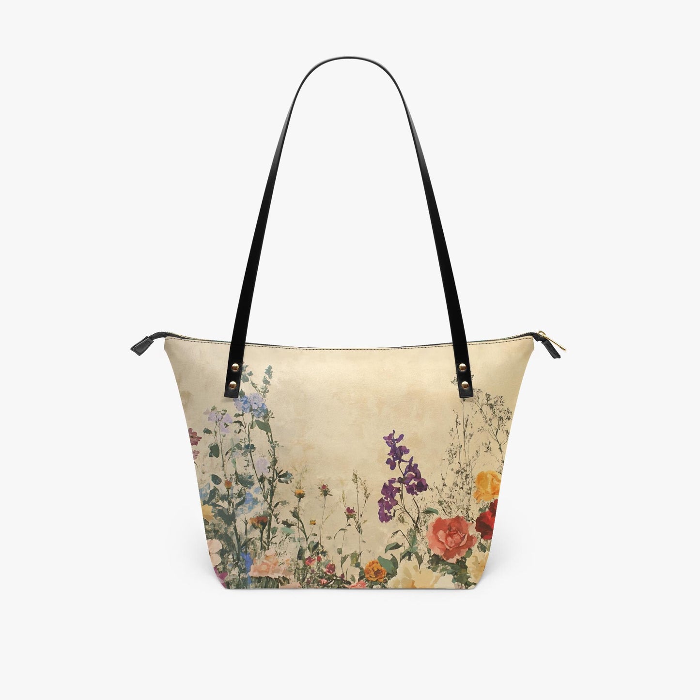 Meadows Flowers Roomy Tote Bag - Large Shoulder Handbag Shopper