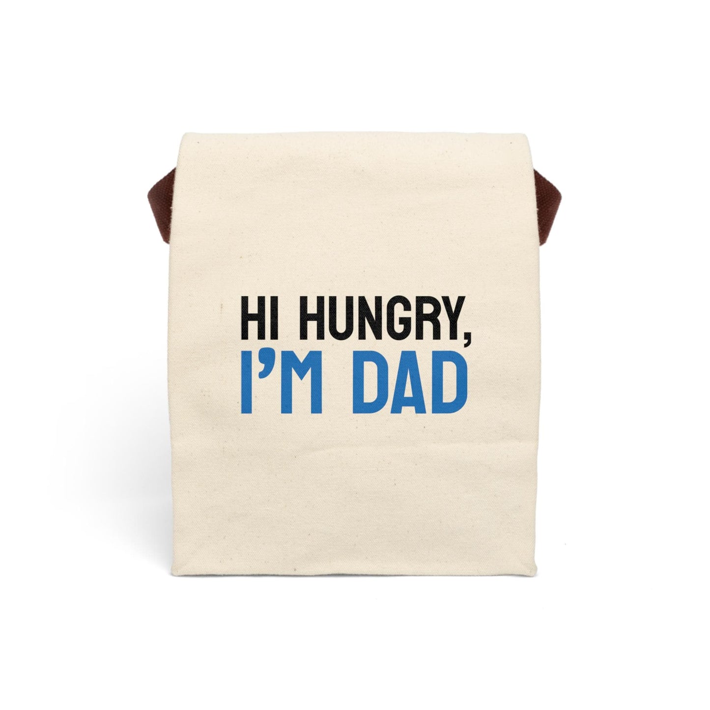 Funny "Hi Hungry I'm Dad" Canvas Lunch Bag, Father's Day Xmas Gift for Him