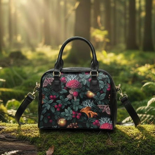 Mushroom Forest Toadstool Shoulder Handbag – Dark Academia Handbag