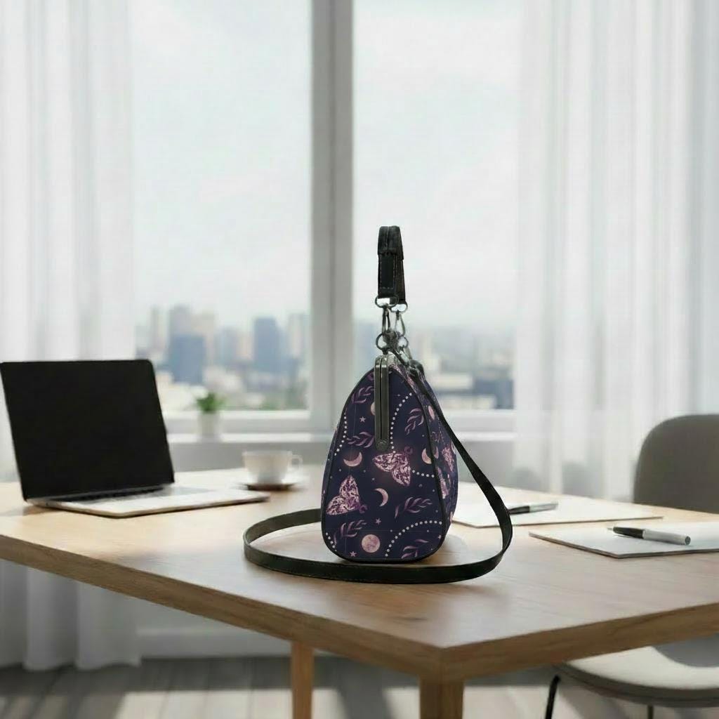 Witchy Astrology Kisslock Crossbody Handbag – Moths & Moon Gothic