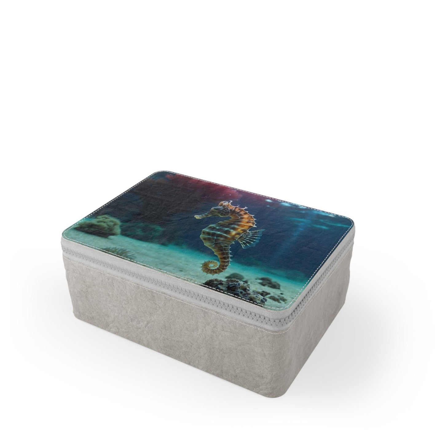 Sea Horse Paper Lunch Bag: Reusable Eco-Friendly Food Storage