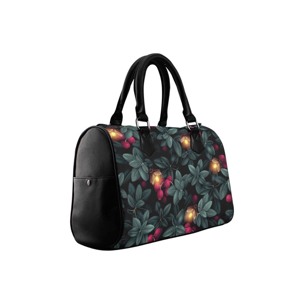 Dark Academia Forest Fireflies Barrel Handbag – Grunge Gothic Whimsy Bag