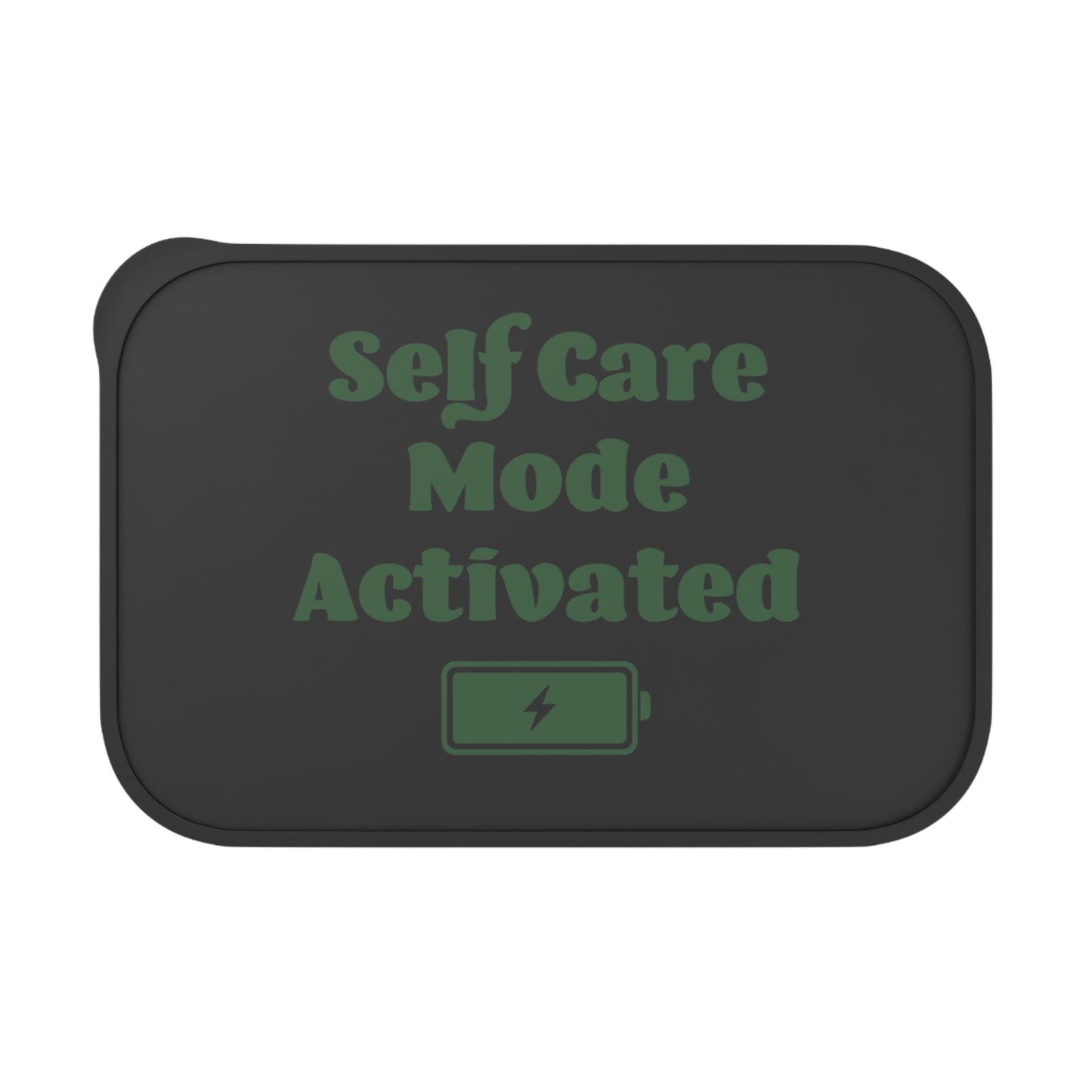 Self Care Mode Bioplastic Bento Box: Sustainable Lunchware with Cutlery