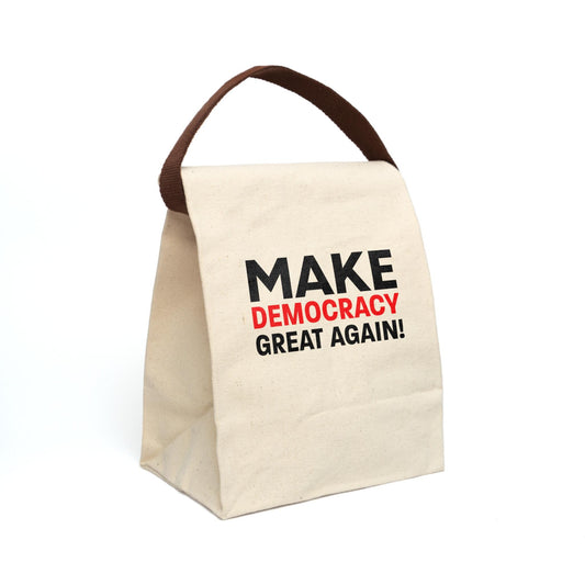 Sarcastic Political Cotton Lunch Bag with Handle – Eco Lunch Tote Activists Gift