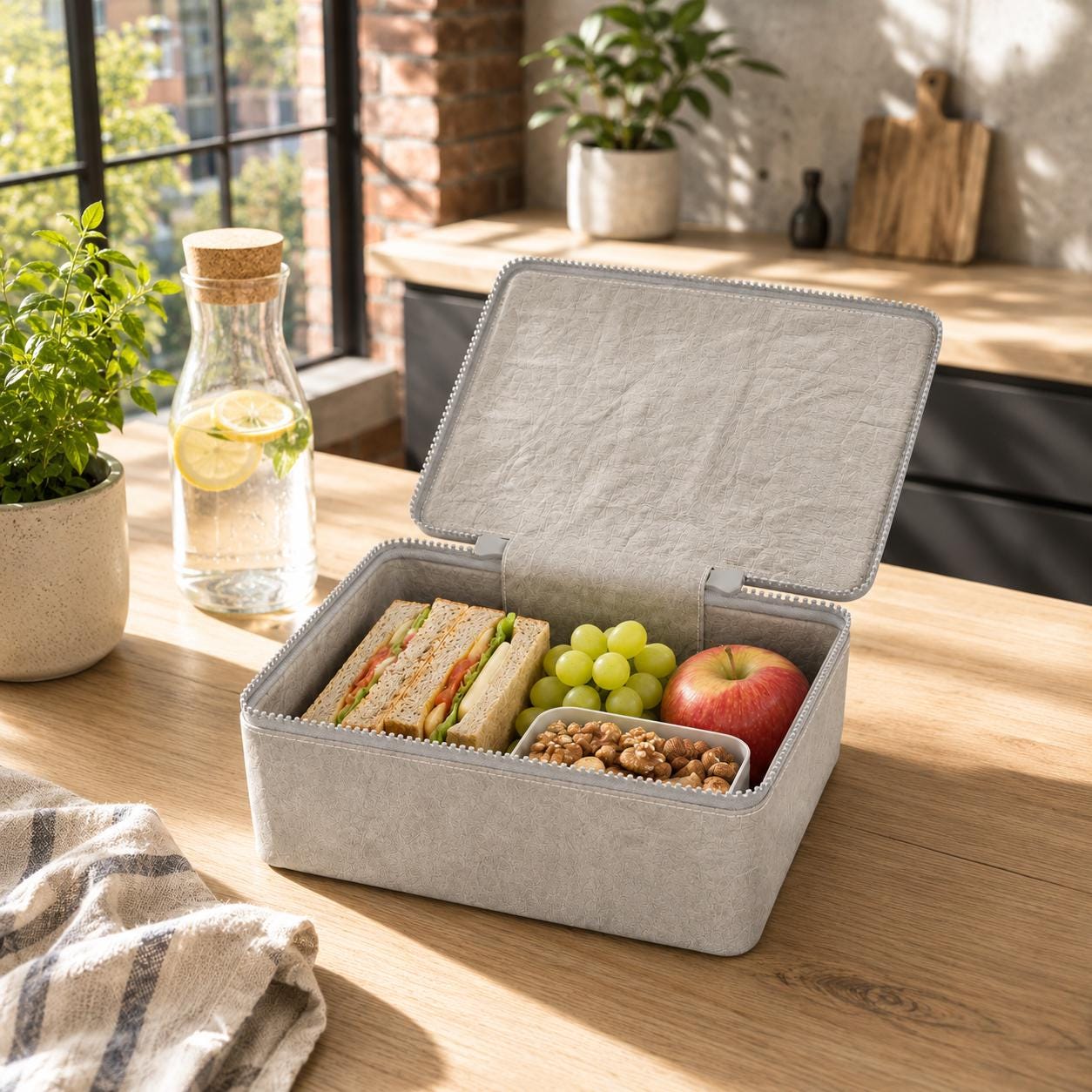Reusable River Otter Bento Box – Eco Food Container, School Work Lunch Box