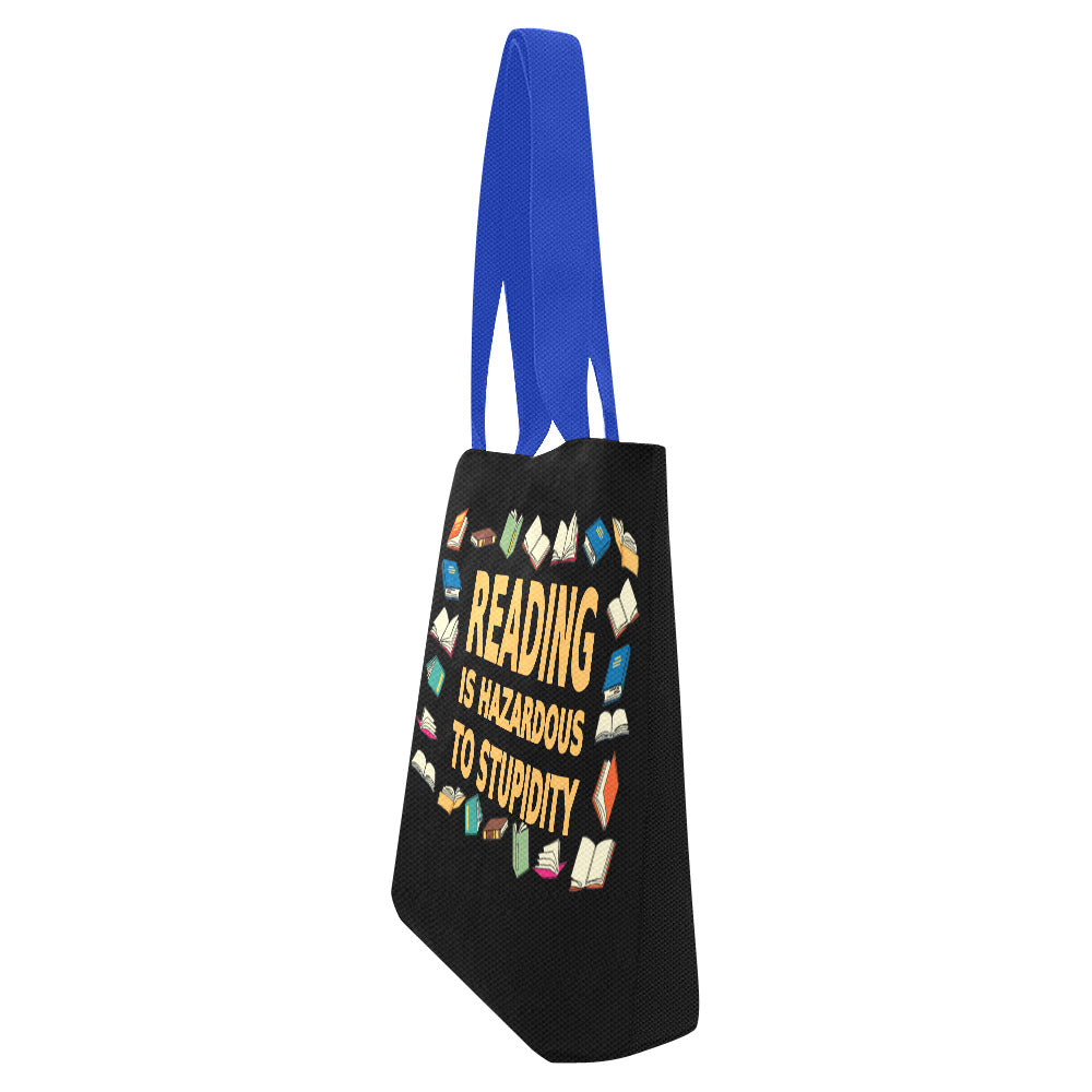Reading Is Hazardous to Stupidity Book Lover Tote Bag – Set of 2