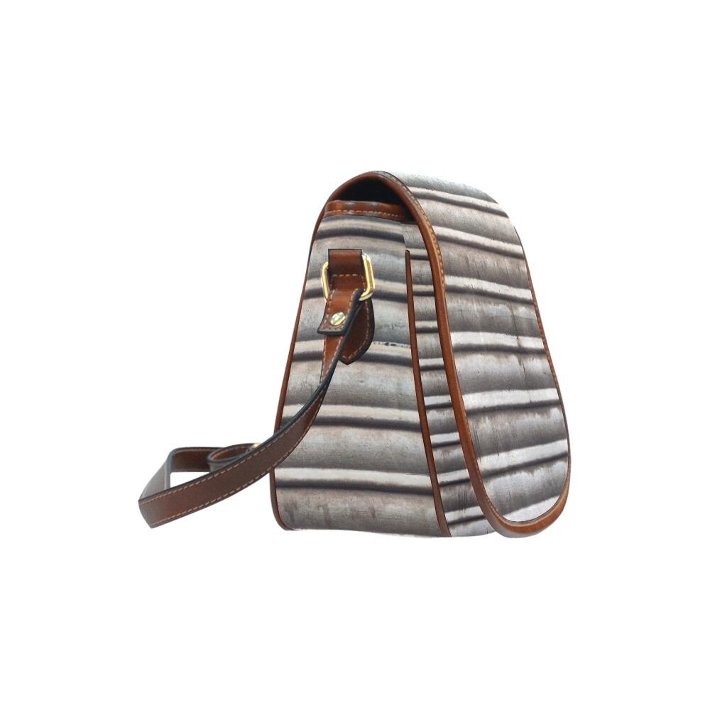 Alternative Garage Door Saddle Bag - Grunge Industrial Crossbody Handbag