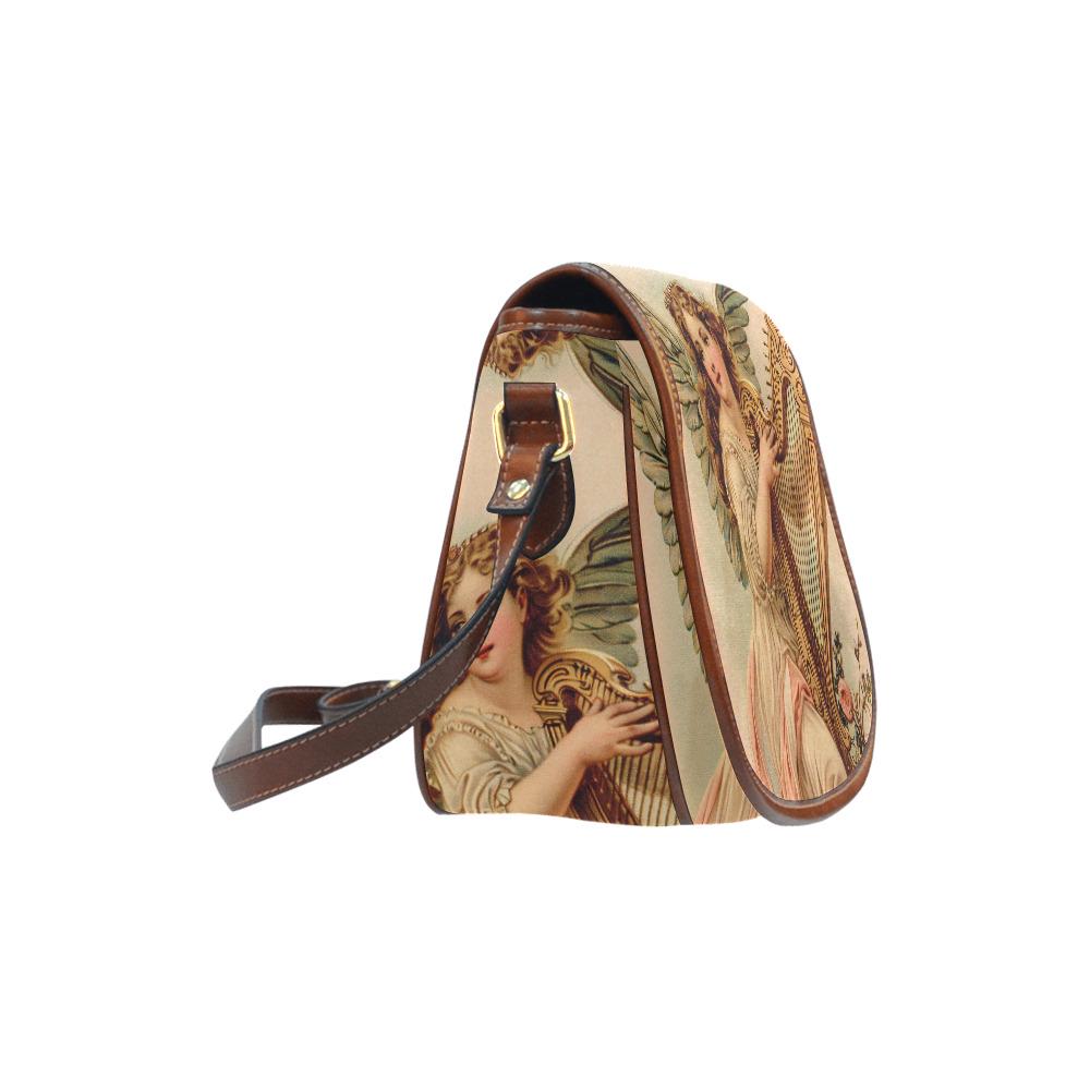 Baroque Angel Vintage Saddle Bag - Vintage Style Crossbody Handbag