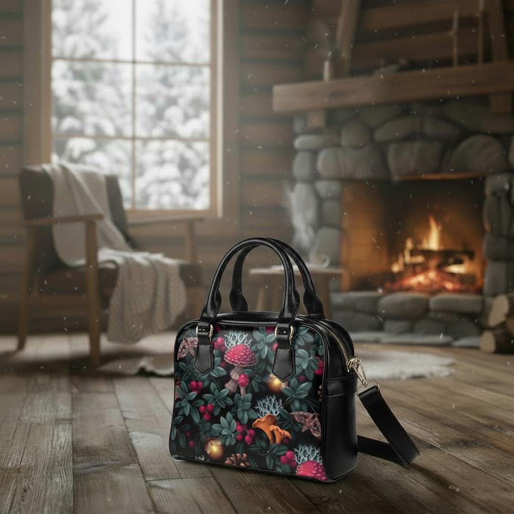 Mushroom Forest Toadstool Shoulder Handbag – Dark Academia Handbag