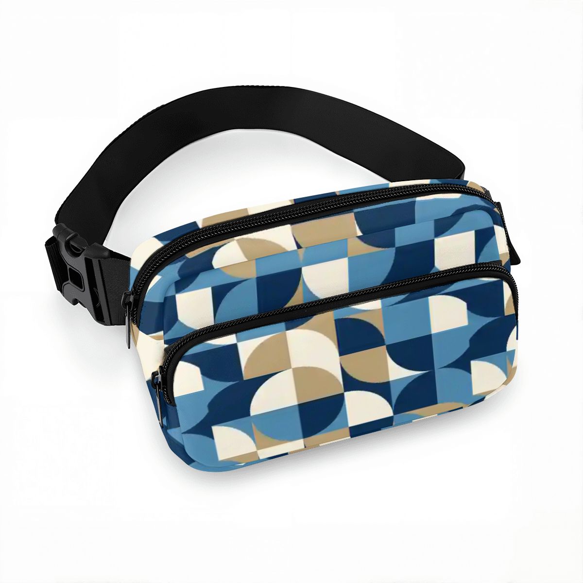 Geometric Retro 60s Belt Bag – Adjustable Fanny Pack