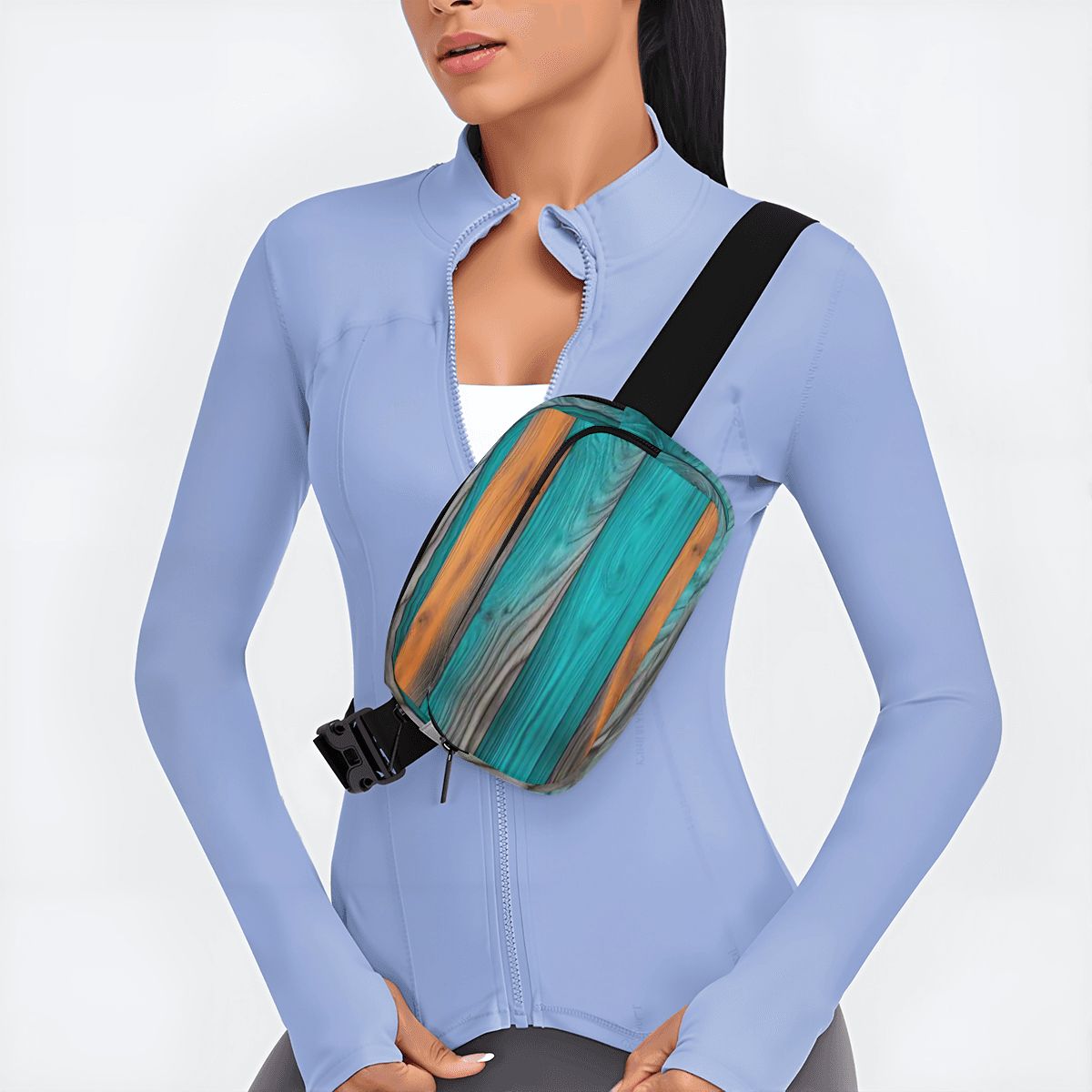 Faux-Wood Style Fanny Pack – Travel & Everyday Belt Bag