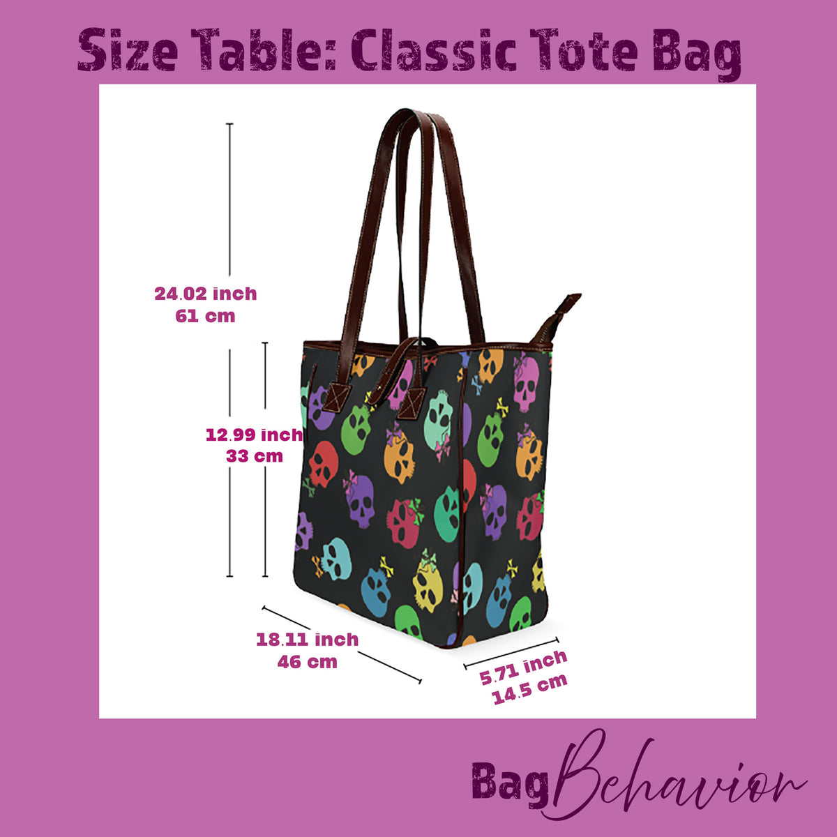 Toile de Jouy French Vintage Style Handbag – Classic Large Tote Bag