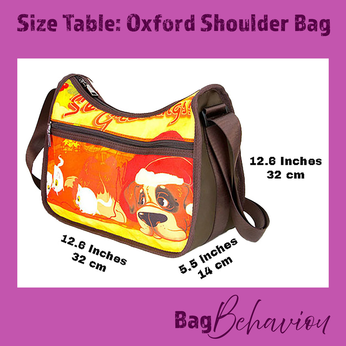 Unicorn Hobo Bag – Purple Black Pink Fairycore Shoulder Bag