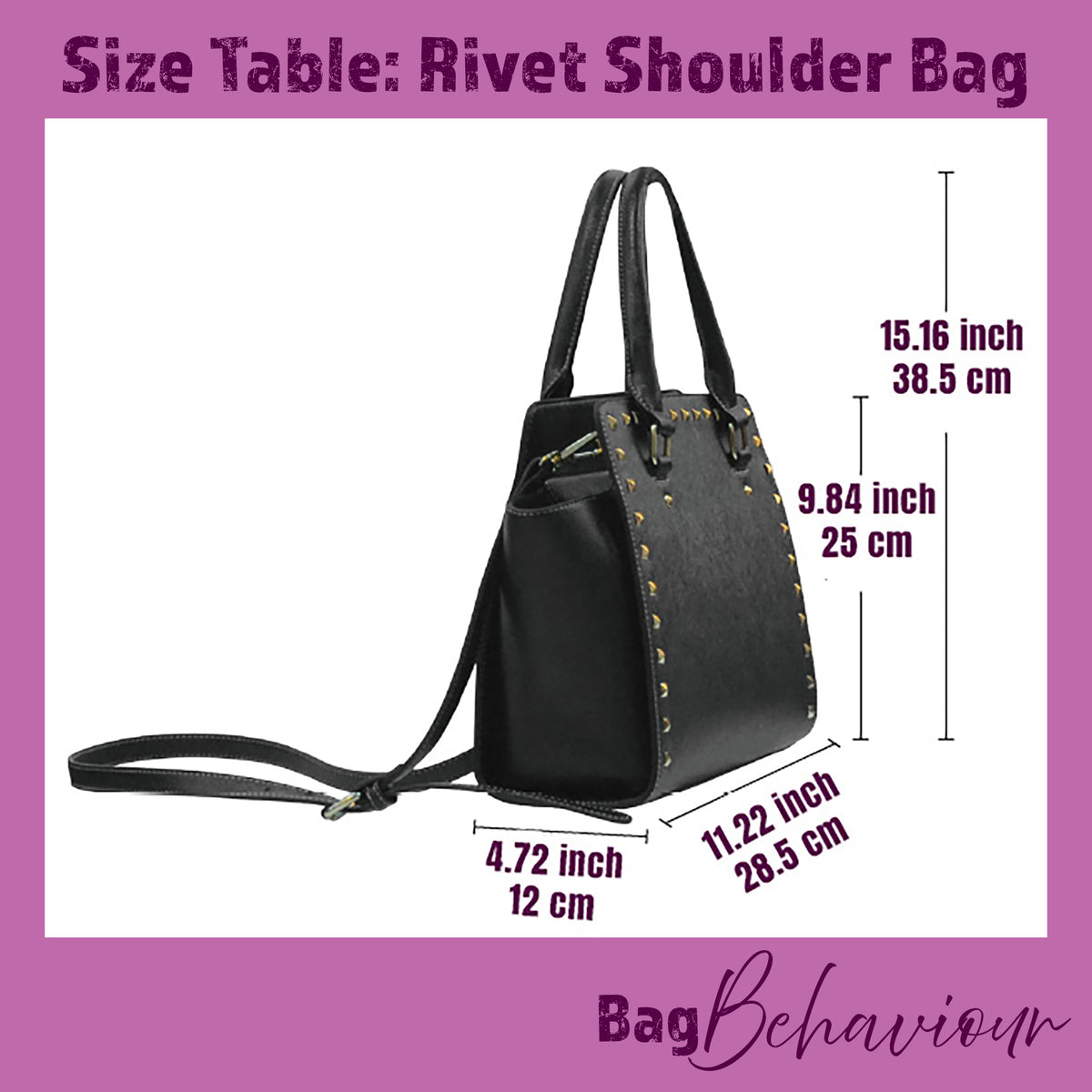Retro 70s Monstera Rivet Shoulder Bag – Midcentury Print Handbag