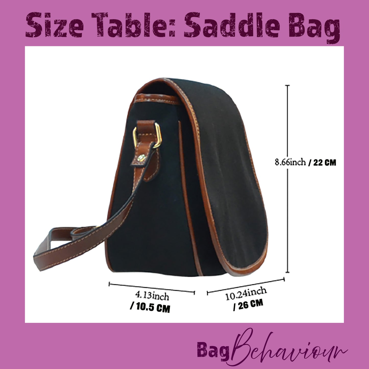 Nordic Folkloric Pattern Saddle Bag - Modern Heritage Crossbody Handbag