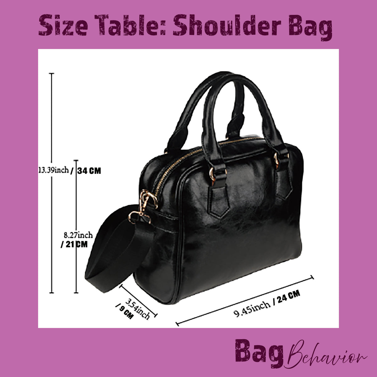 Vintage Baroque Angel Top Handle PU-Leather Handbag with Shoulder Strap