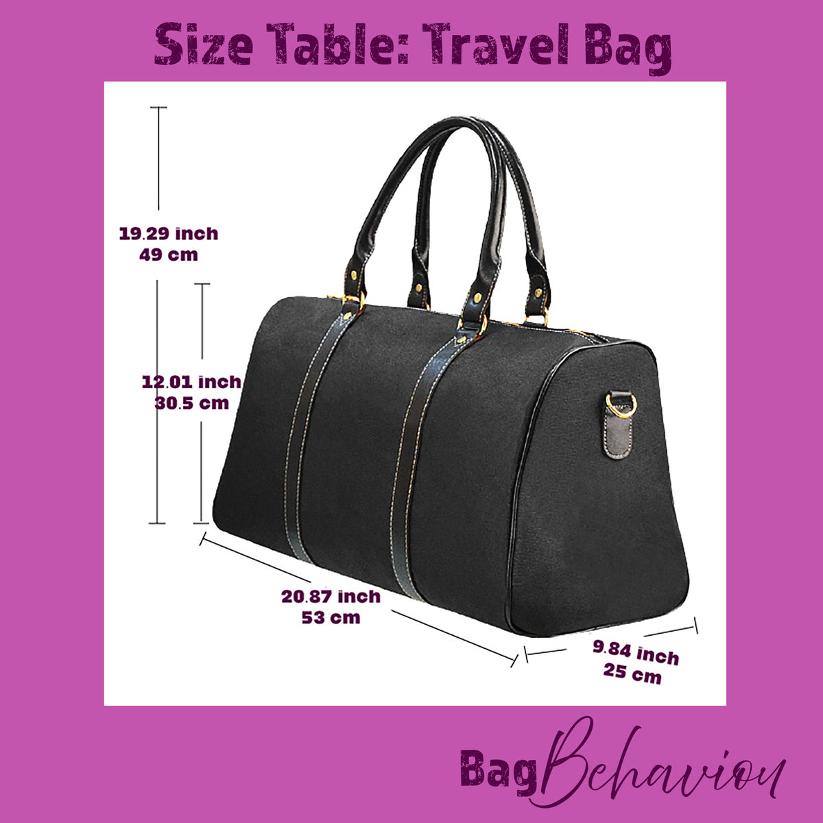 Toile de Jouy Weekender Travel Bag – French Vintage Print Vegan Duffle